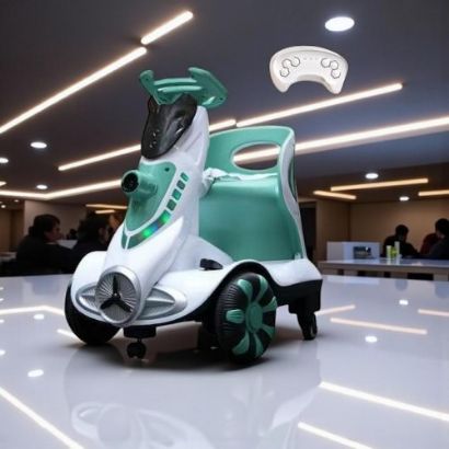 صورة سكوتر فقاعات كهربائي للأطفال بالريموت